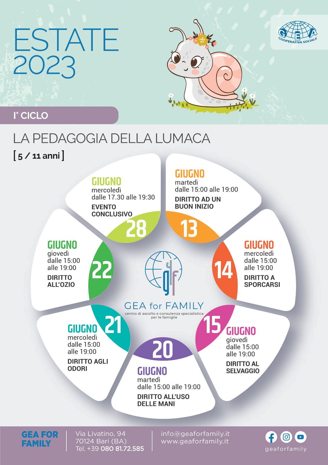 Calendario Pedagogia Lumaca